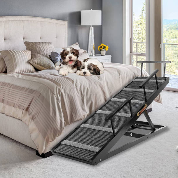 Tucker Murphy Pet™ Wooden Adjustable Dog Ramp With Rails Wayfair